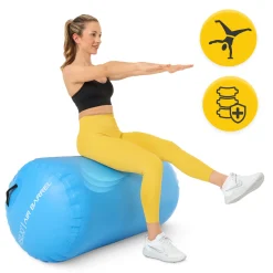 4FIZJO Dmuchany wałek gimnastyczny AIR BARREL 60 cm niebieski Clearance