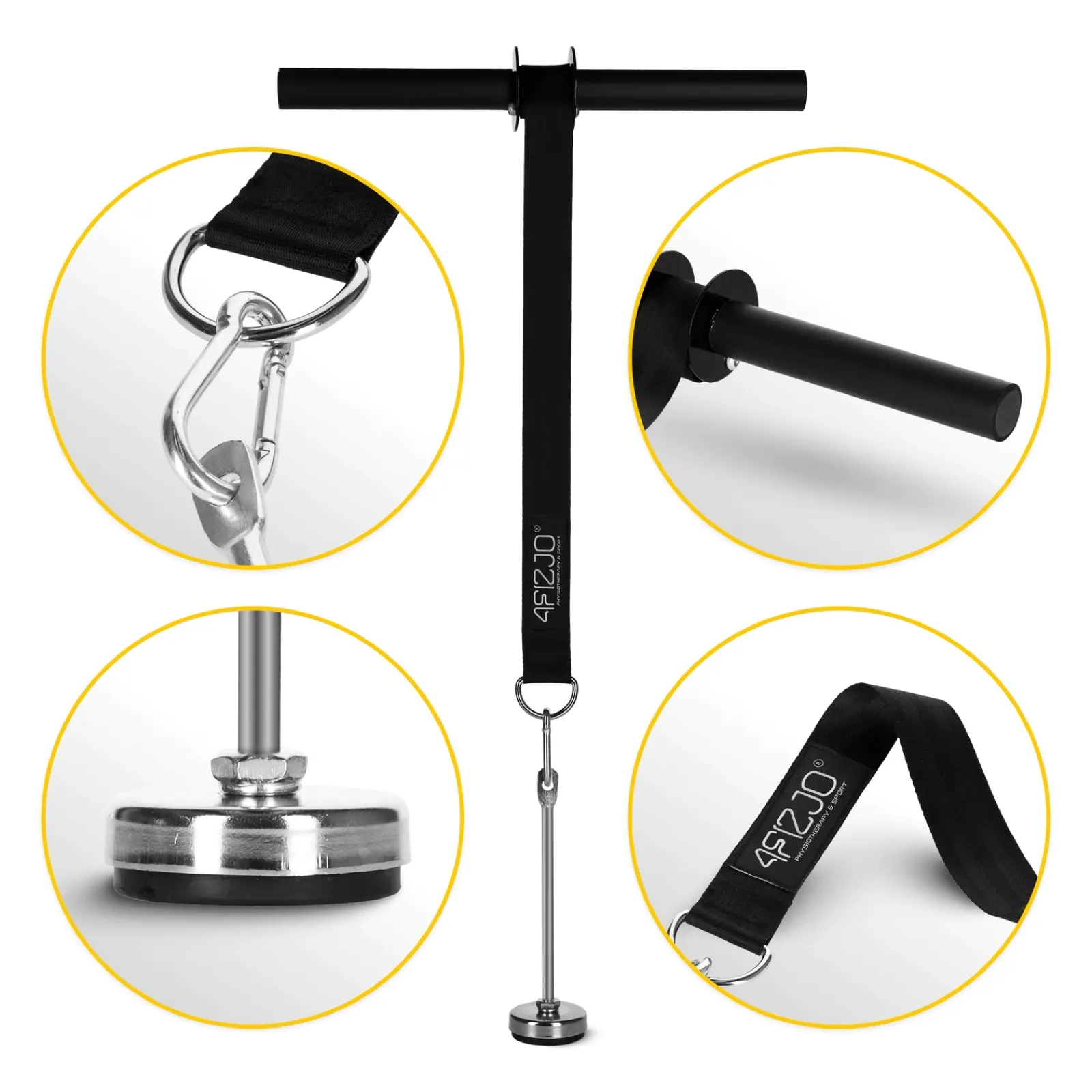 4FIZJO Drążek do ćwiczeń przedramion Wrist Roller Discount