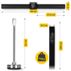 4FIZJO Drążek do ćwiczeń przedramion Wrist Roller Discount