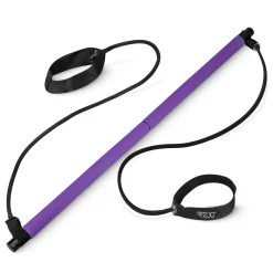 4FIZJO Drążek treningowy do pilatesu z ekspanderami fioletowy Sale