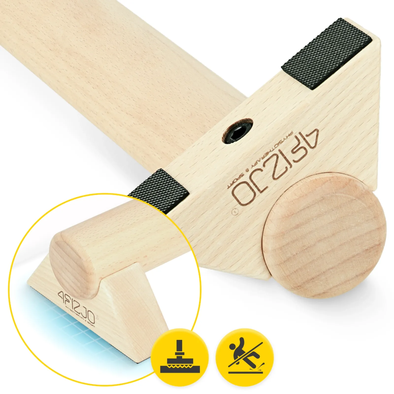 4FIZJO Drewniana belka do treningu równowagi 100 cm Online