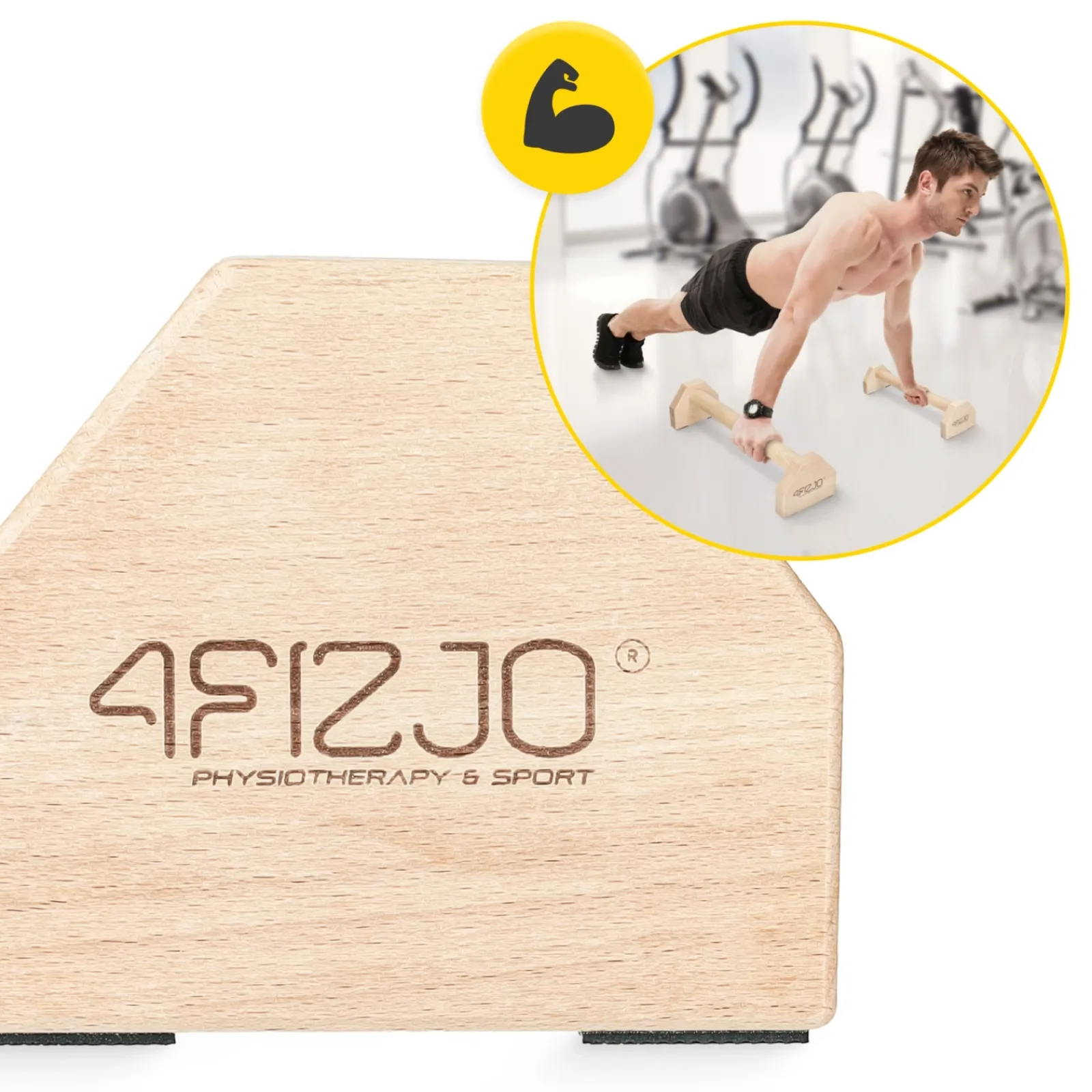 4FIZJO Drewniane paraletki 50 x 12,5 x 10 cm Clearance