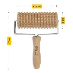 4FIZJO Drewniany roller do masażu ciała duży Clearance