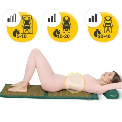 4FIZJO Duża mata do akupresury z poduszką klasyczna XL ciemnozielona Hot