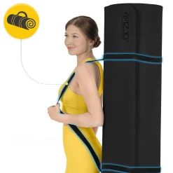 4FIZJO Duża mata do ćwiczeń antypoślizgowa TPE 2 cm czarna Online
