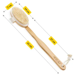 4FIZJO Długa szczotka do masażu ciała i kąpieli 2w1 New