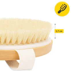 4FIZJO Długa szczotka do masażu ciała i kąpieli 2w1 New