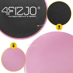 4FIZJO Dyski poślizgowe do ćwiczeń SLIDE 2 szt. różowe Discount