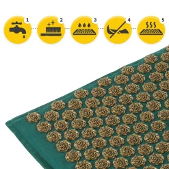 4FIZJO ECO Mata do akupresury z poduszką XL zielona Sale