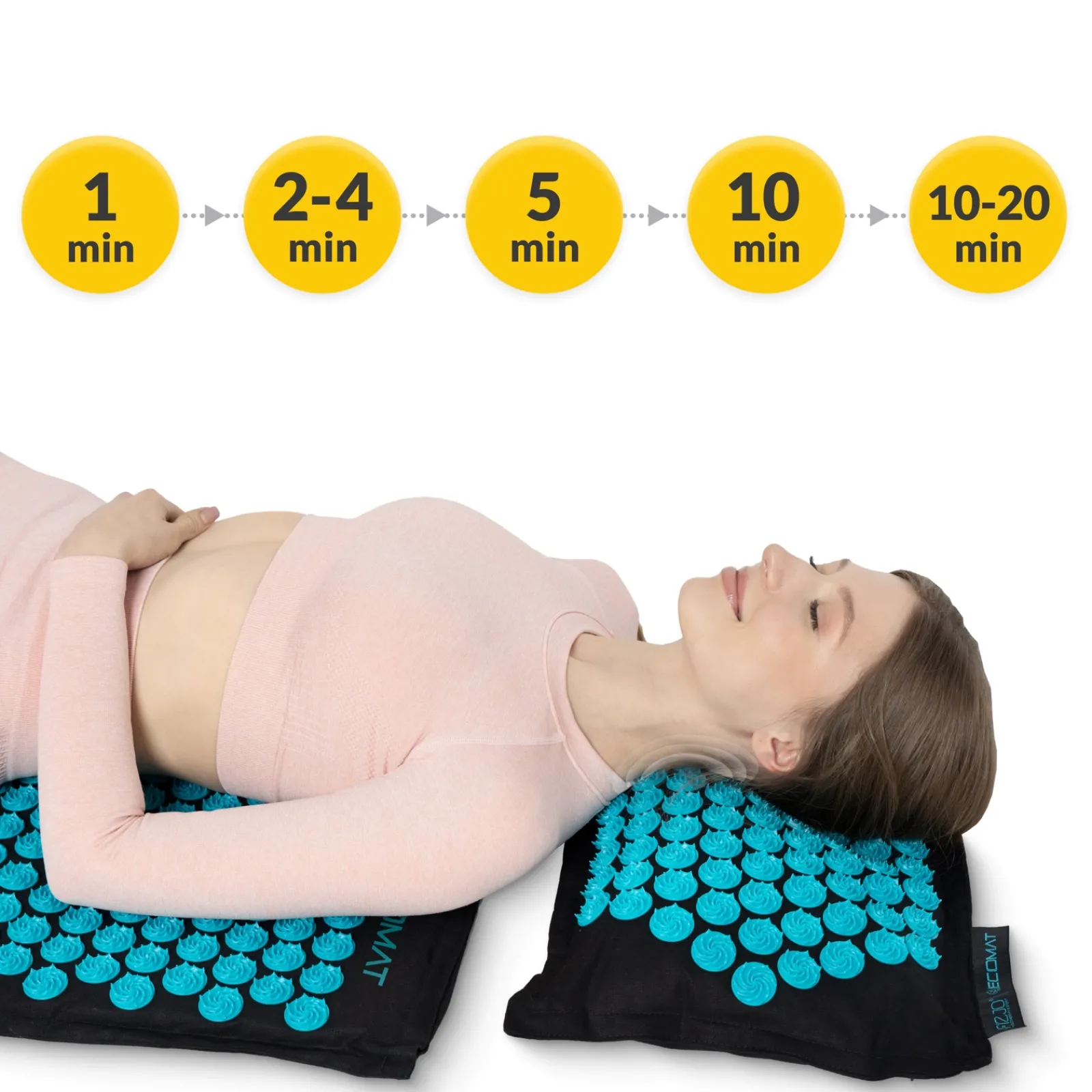 4FIZJO ECO Mata do akupresury z łuskami gryki i kokosem niebieska Discount
