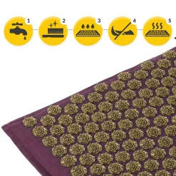 4FIZJO ECO Mata do akupresury z łuskami gryki i kokosem fioletowa Sale
