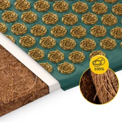 4FIZJO ECO Mata do akupresury z łuskami gryki i kokosem zielona Online