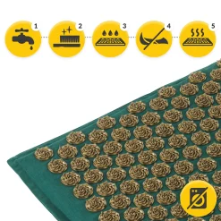 4FIZJO ECO Mata do akupresury z łuskami gryki i kokosem zielona Online