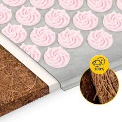 4FIZJO ECO Mata do akupresury z łuskami gryki i kokosem różowa Clearance