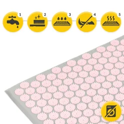 4FIZJO ECO Mata do akupresury z łuskami gryki i kokosem różowa Clearance