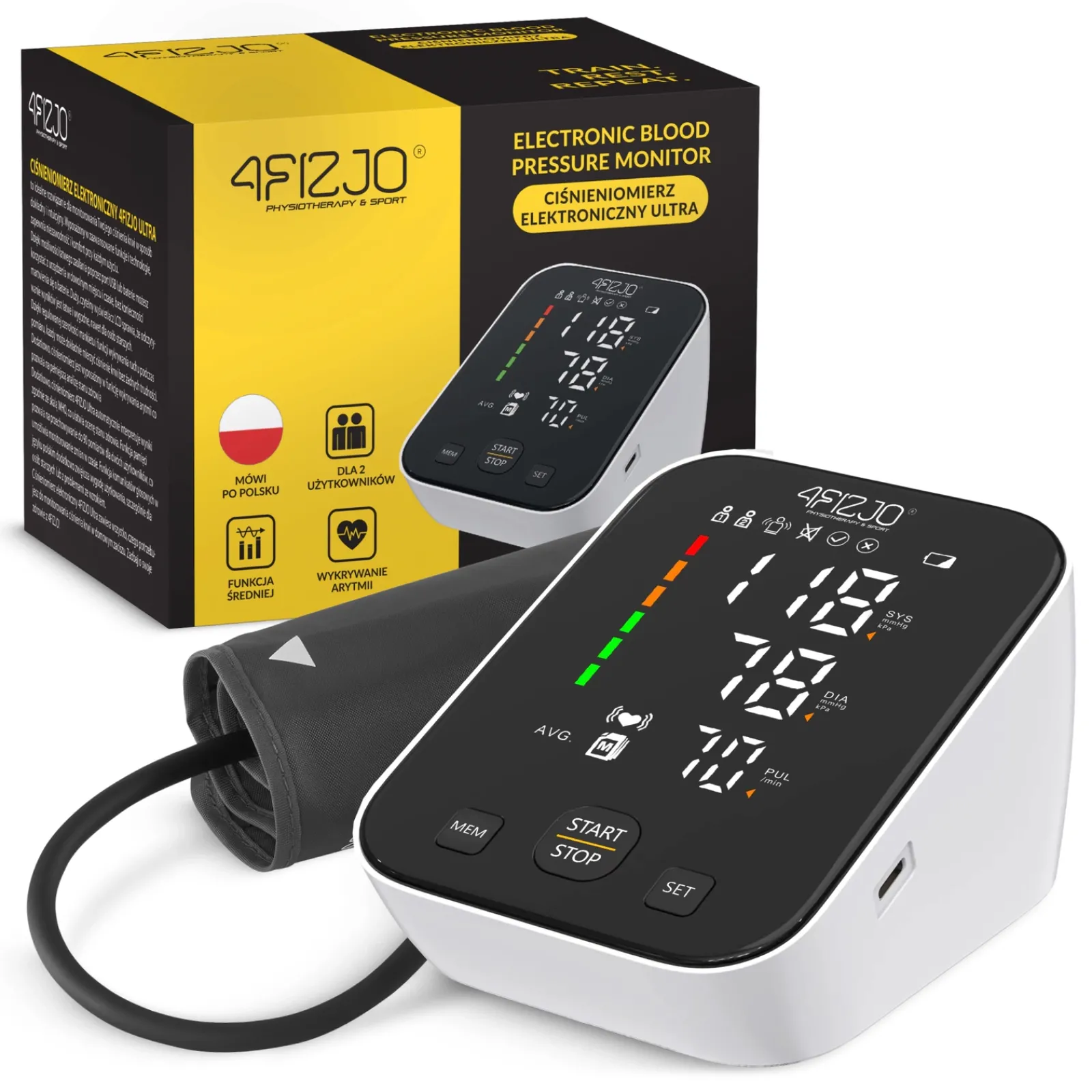 4FIZJO Elektroniczny ciśnieniomierz naramienny ULTRA Discount