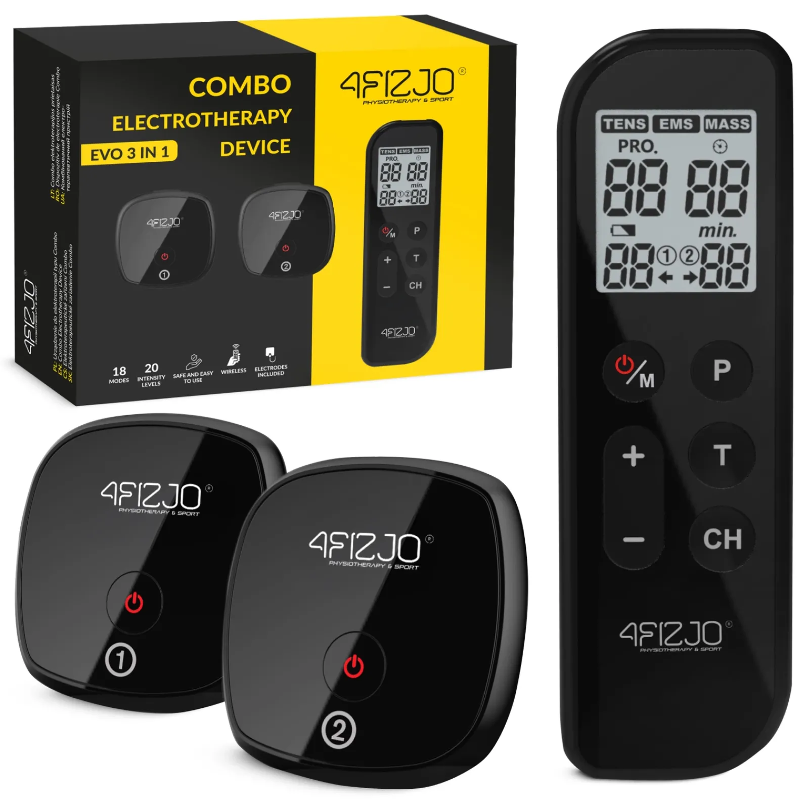 4FIZJO Elektrostymulator mięśni EVO 3w1 New