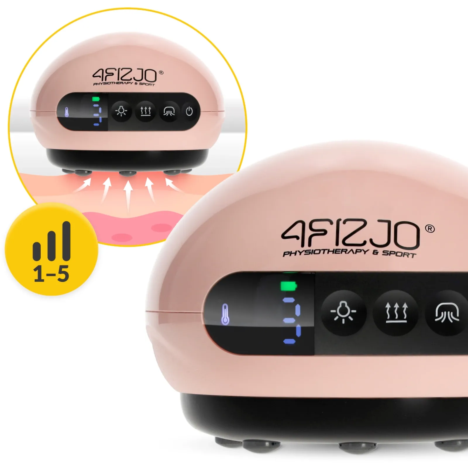 4FIZJO Elektryczna bańka chińska różowa Hot