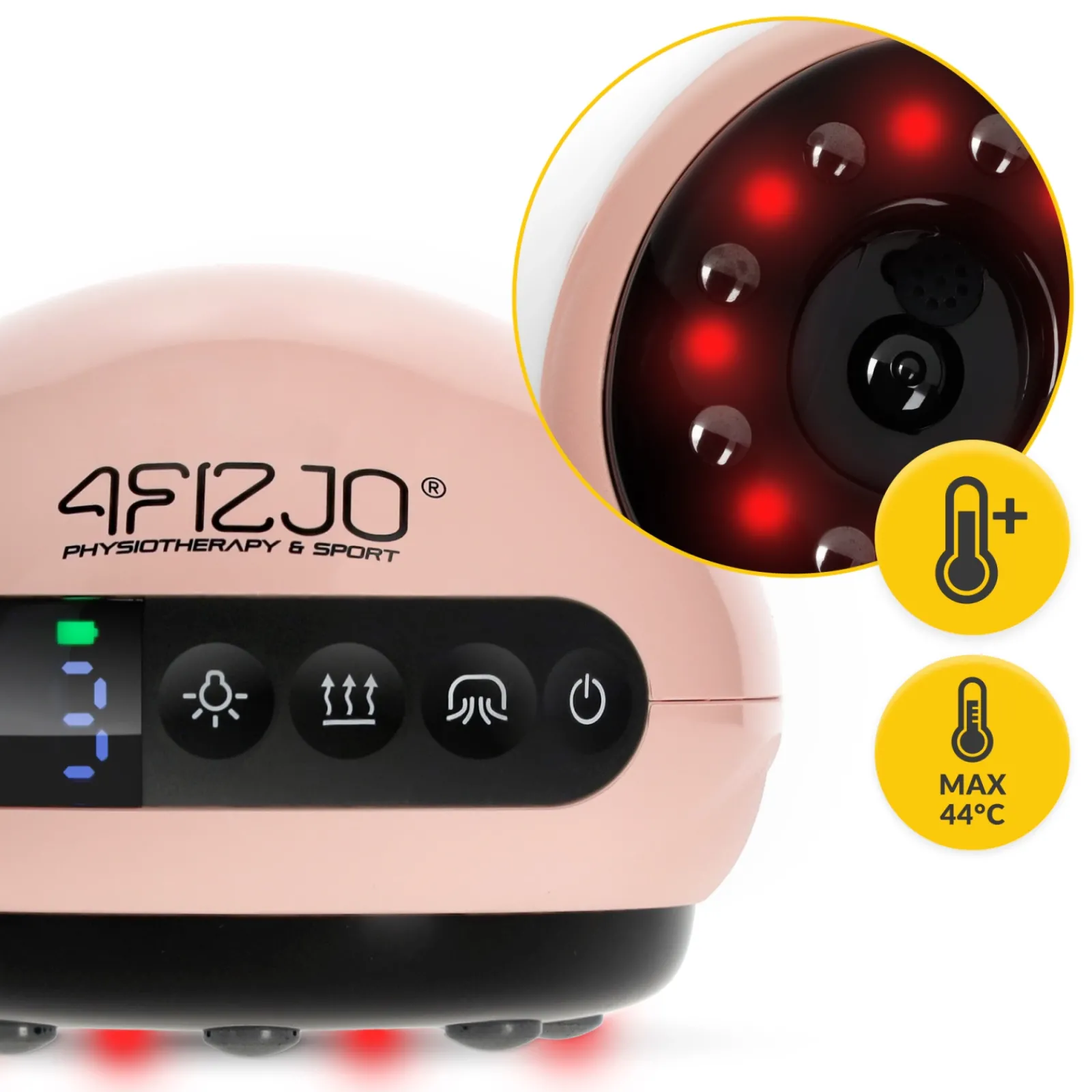 4FIZJO Elektryczna bańka chińska różowa Hot