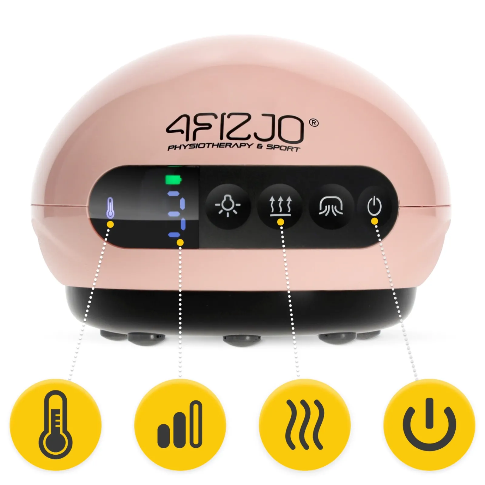 4FIZJO Elektryczna bańka chińska różowa Hot