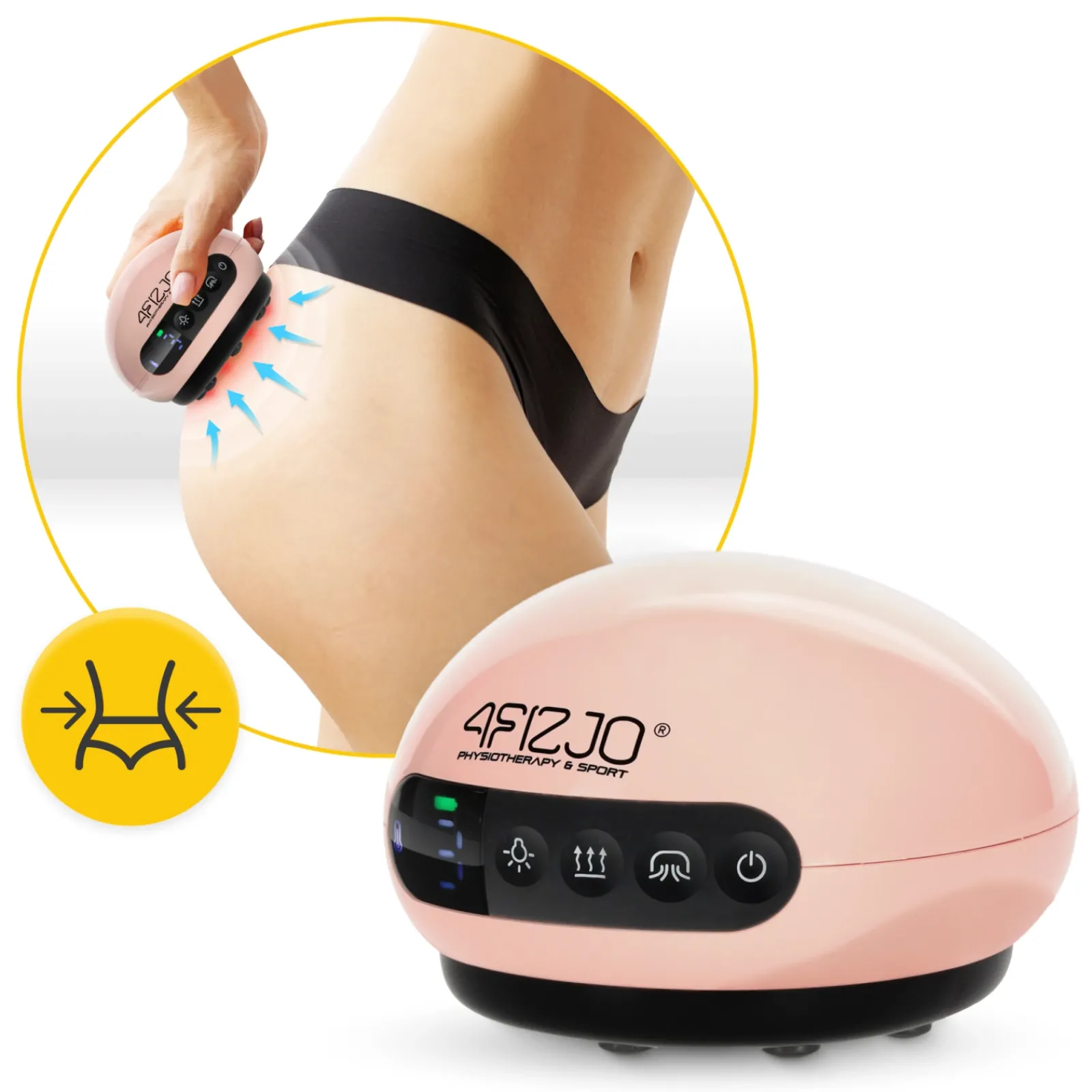 4FIZJO Elektryczna bańka chińska różowa Hot