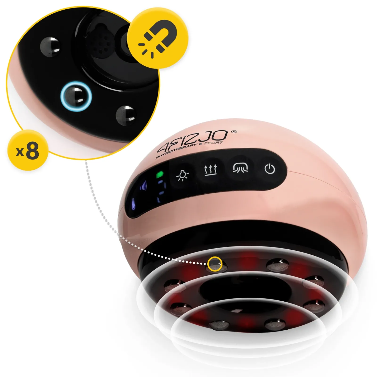 4FIZJO Elektryczna bańka chińska różowa Hot