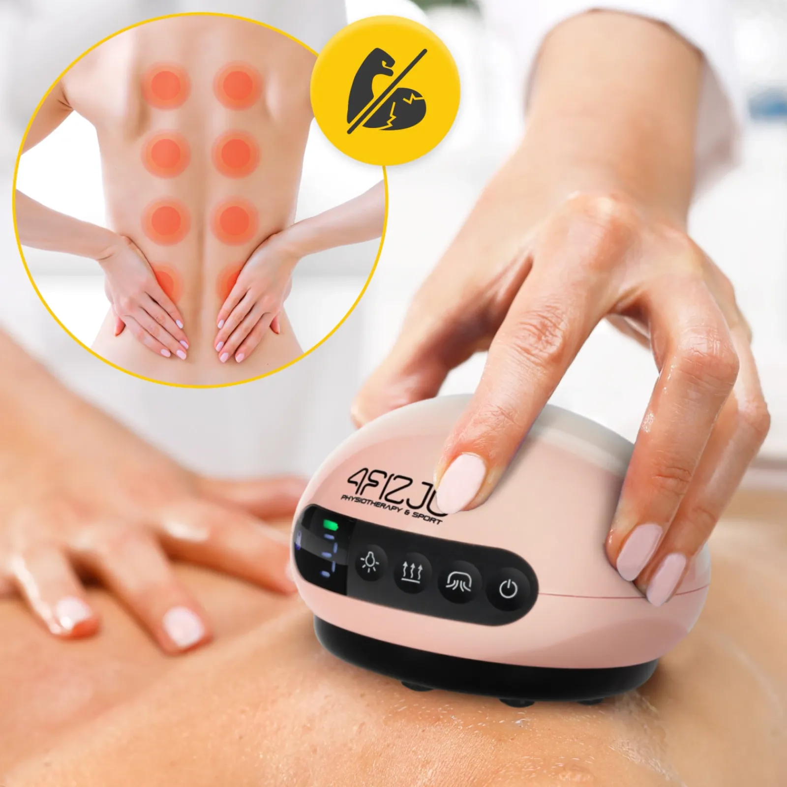 4FIZJO Elektryczna bańka chińska różowa Hot