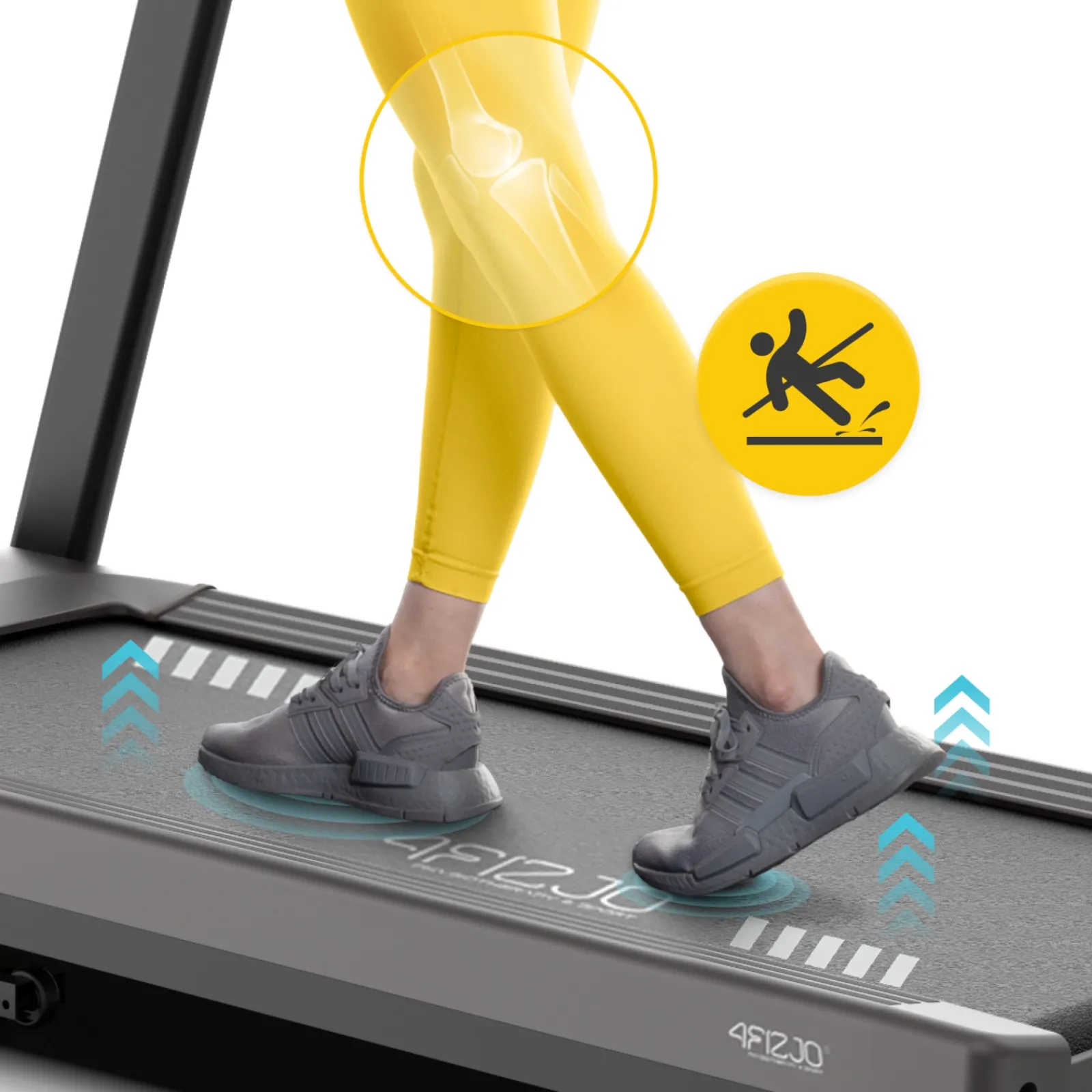 4FIZJO Elektryczna bieżnia domowa regulowana SPRINT S Hot