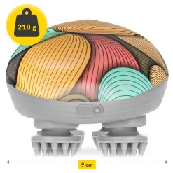 4FIZJO Elektryczny masażer do głowy wodoodporny wielokolorowy Discount
