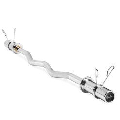 4FIZJO Gryf olimpijski lekko łamany 120 cm z łożyskami - 10 kg Outlet