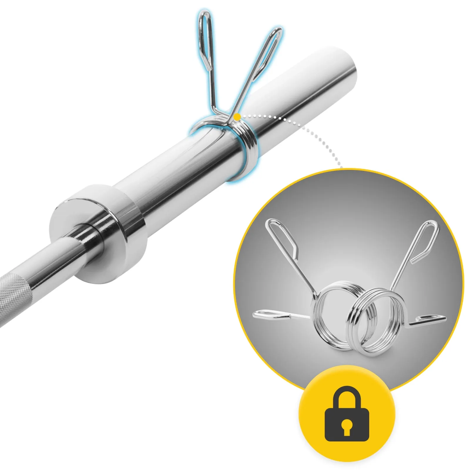 4FIZJO Gryf prosty 220 cm - 15 kg Outlet