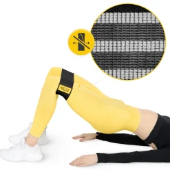 4FIZJO Guma materiałowa do ćwiczeń HIP BAND 25-30 kg Czarny / Szary Online