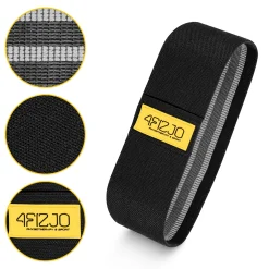 4FIZJO Guma materiałowa do ćwiczeń HIP BAND 25-30 kg Czarny / Szary Online