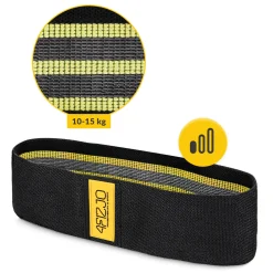 4FIZJO Guma materiałowa do ćwiczeń HIP BAND 10-15 kg Czarny / Żółty Online