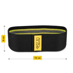 4FIZJO Guma materiałowa do ćwiczeń HIP BAND 10-15 kg Czarny / Żółty Online
