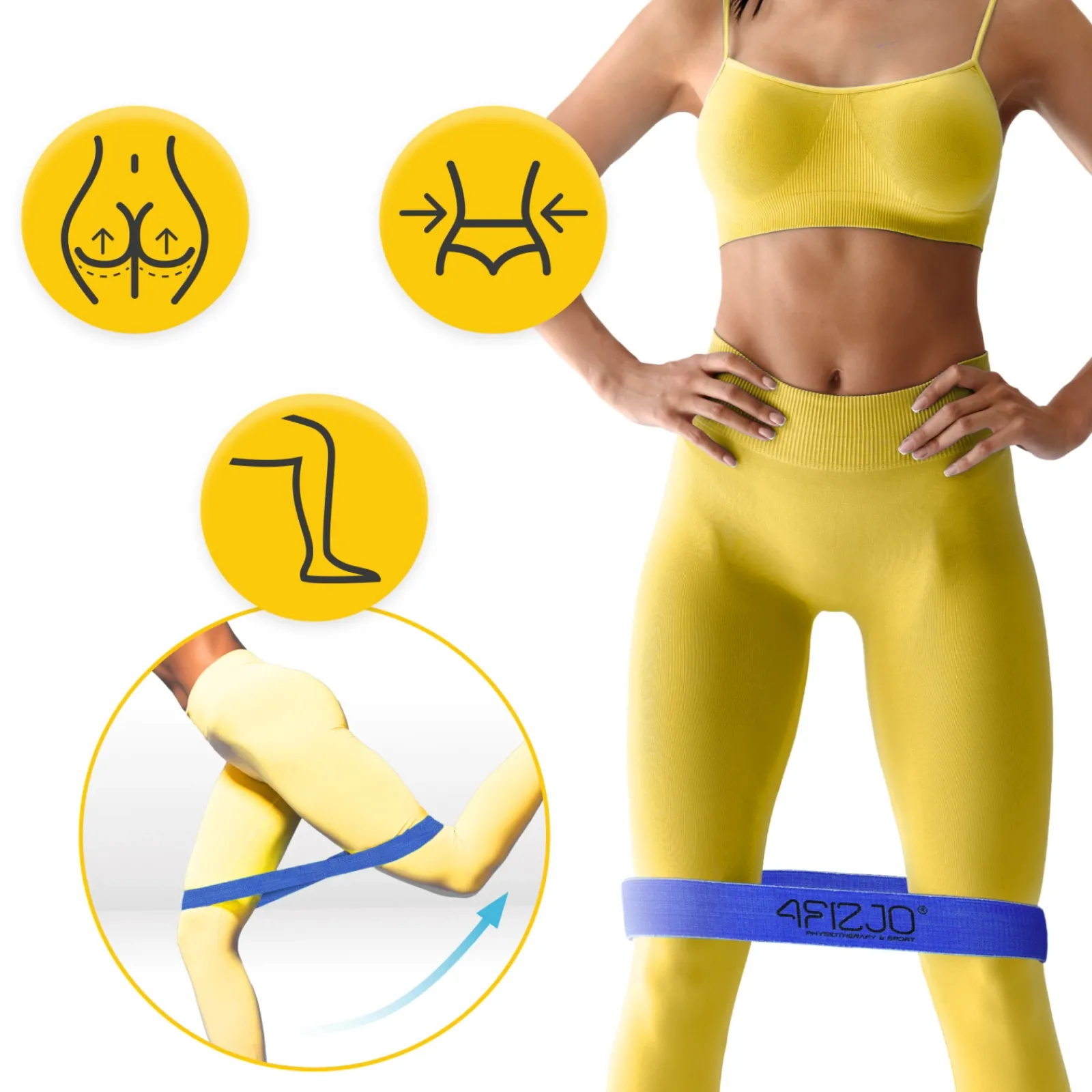 4FIZJO Guma materiałowa do ćwiczeń FLEX BAND 10-15 kg Online