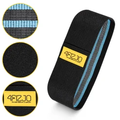 4FIZJO Guma materiałowa do ćwiczeń HIP BAND 15-20 kg Czarny / Niebieski Sale