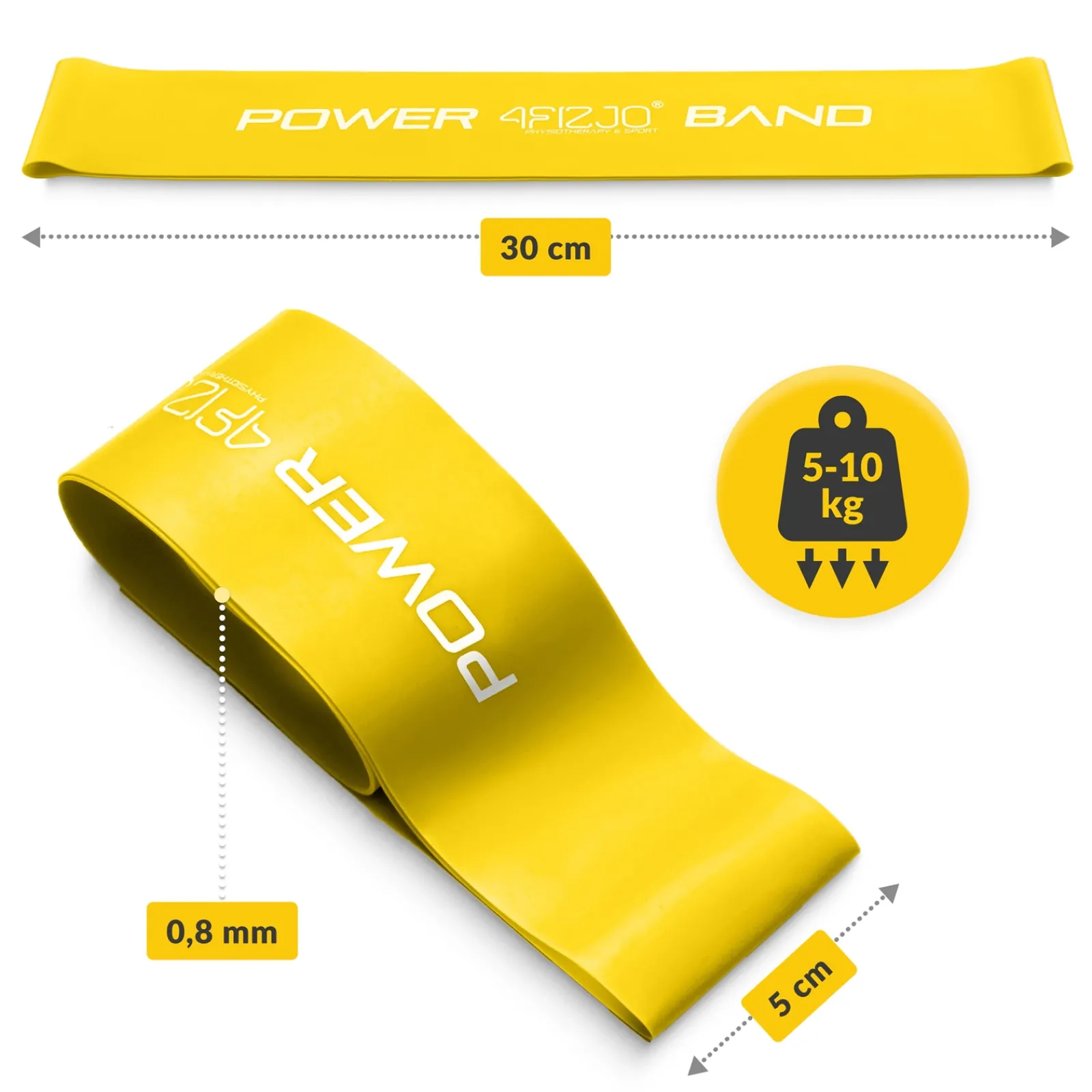 4FIZJO Guma oporowa do ćwiczeń MINI POWER BAND 0,8 mm Online
