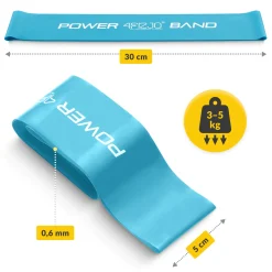 4FIZJO Guma oporowa do ćwiczeń MINI POWER BAND 0,6 mm Best
