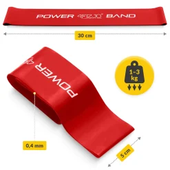 4FIZJO Guma oporowa do ćwiczeń MINI POWER BAND 0,4 mm