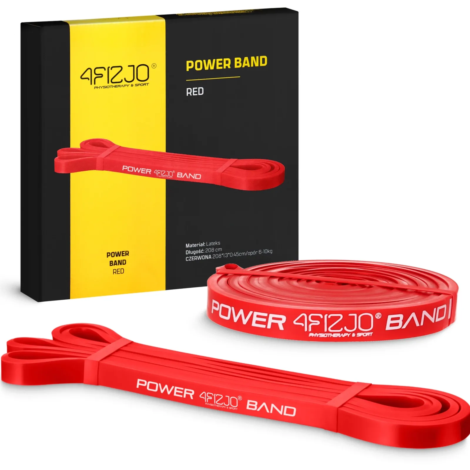 4FIZJO Guma oporowa do ćwiczeń POWER BAND 6-10 kg New