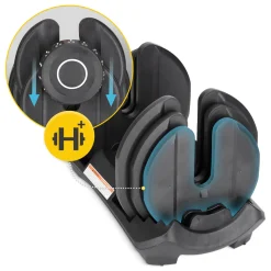 4FIZJO Hantel regulowany do ćwiczeń Premium 24 kg Discount