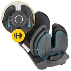 4FIZJO Hantel regulowany do ćwiczeń Premium 16 kg Hot