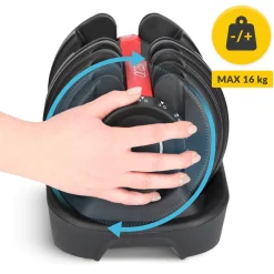 4FIZJO Hantel regulowany do ćwiczeń Premium 16 kg Hot