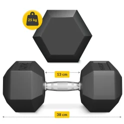 4FIZJO Hantel stalowy HEX 1 x 25 kg Online