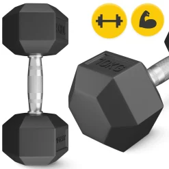 4FIZJO Hantel stalowy HEX 1 x 10 kg