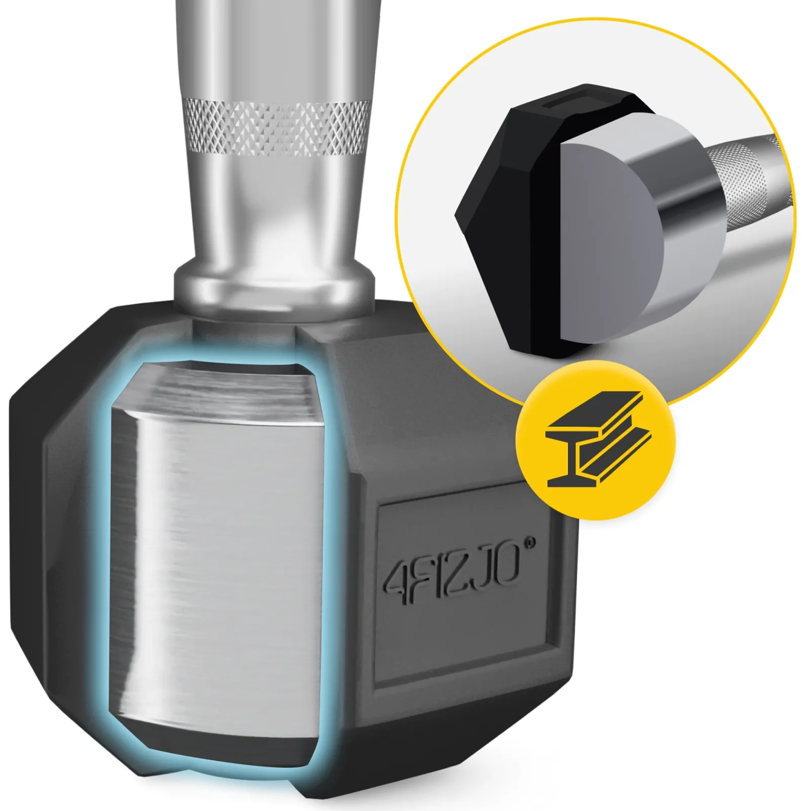 4FIZJO Hantel stalowy HEX 1 x 10 kg