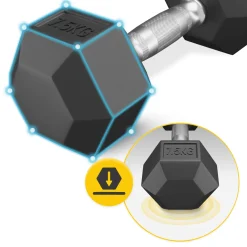 4FIZJO Hantel stalowy HEX 1 x 7,5 kg Outlet