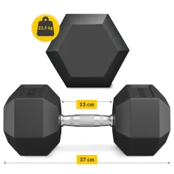 4FIZJO Hantel stalowy HEX 1 x 22,5 kg