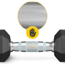 4FIZJO Hantel stalowy HEX 1 x 12,5 kg Best